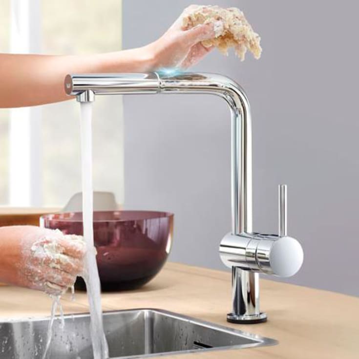 Grohe Minta Touch kjøkkenarmatur, uttrekkbar tut, krom