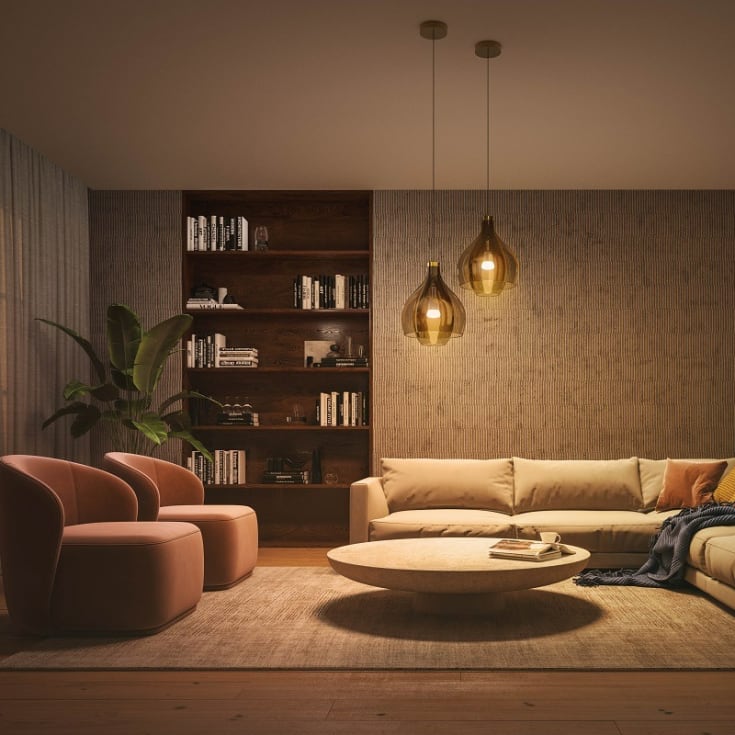 Philips Hue White Ambiance E27 standardpære, 2200-6500K, 8W
