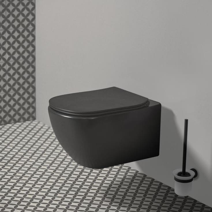 Ideal Standard IOM toalettborste, matt svart