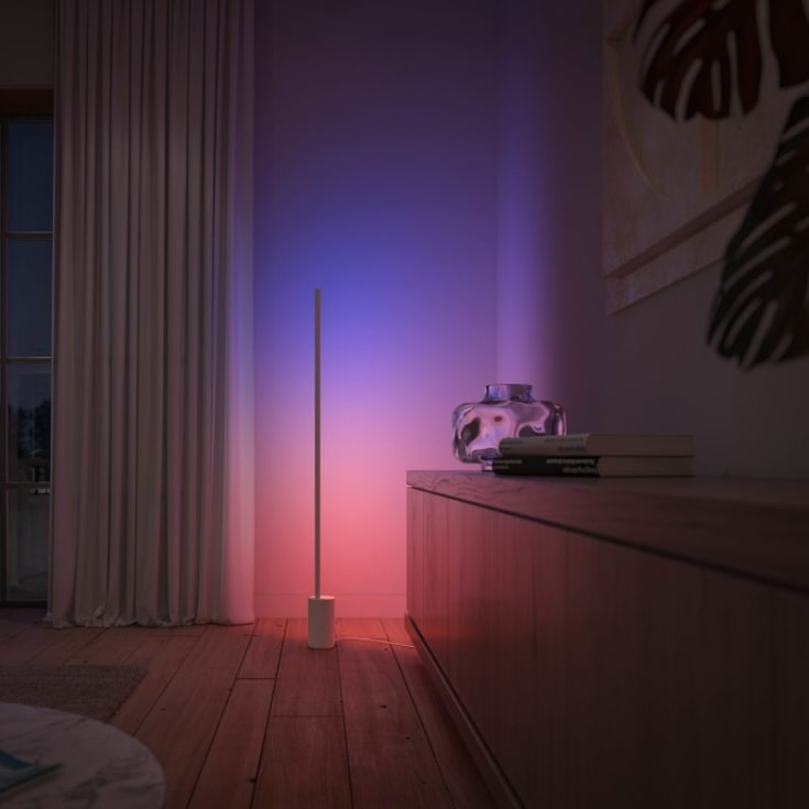 Philips Hue Signe Gradient golvlampa, vit
