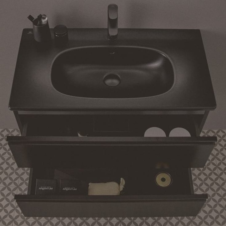 Ideal Standard Tesi tvättställ, 82,5x45 cm, matt svart