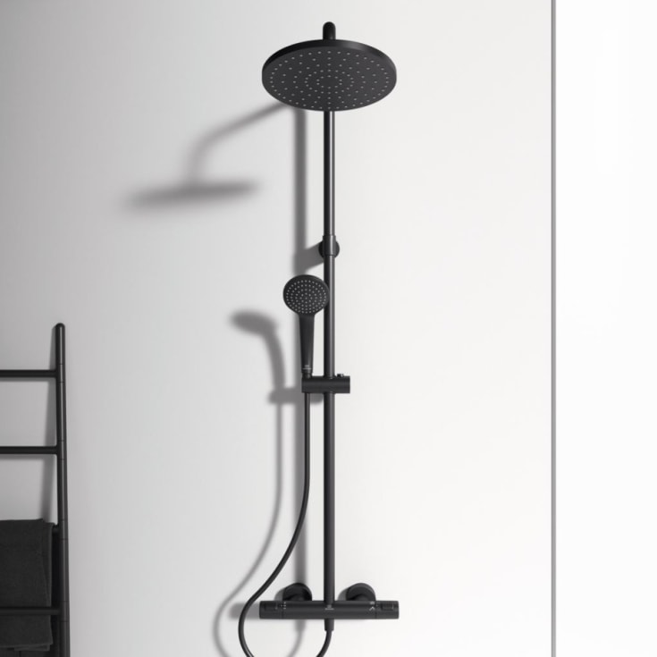 Ideal Standard Ceratherm T25 Flex brusesæt, mat sort