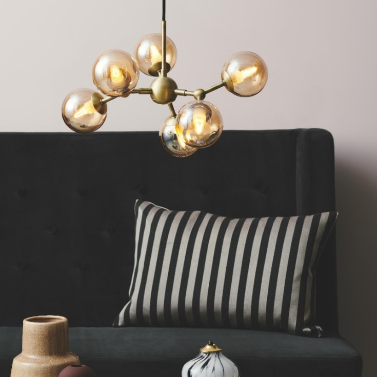 Halo Design Atom Mini pendellampe, ravfarget