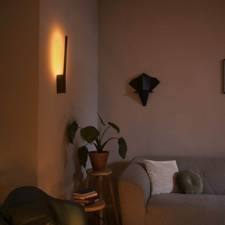 Philips Hue Liane vägglampa, svart