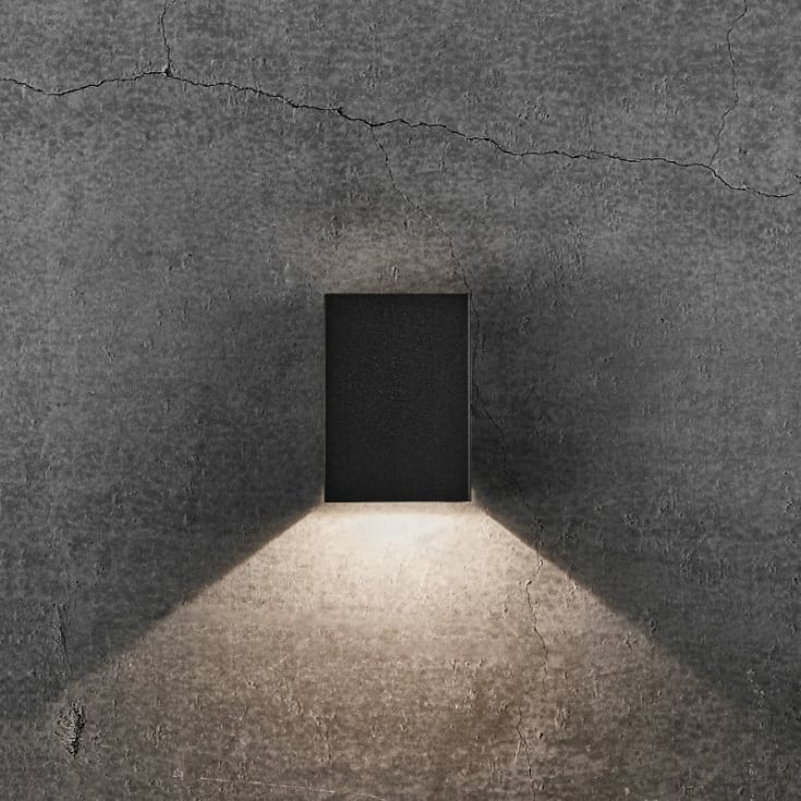 Nordlux Fold 10 vägglampa utomhus, svart