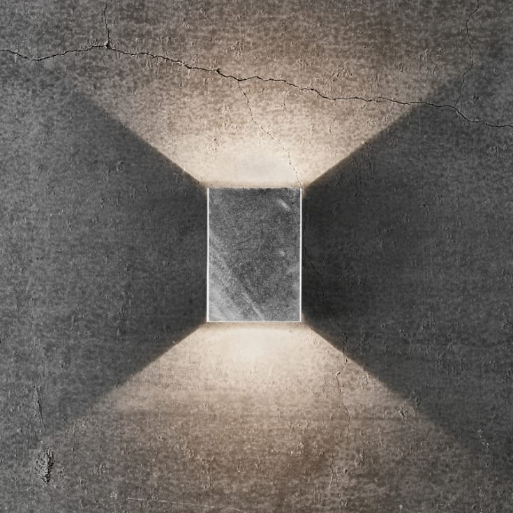 Nordlux Fold 10 vägglampa utomhus, galvaniserat stål