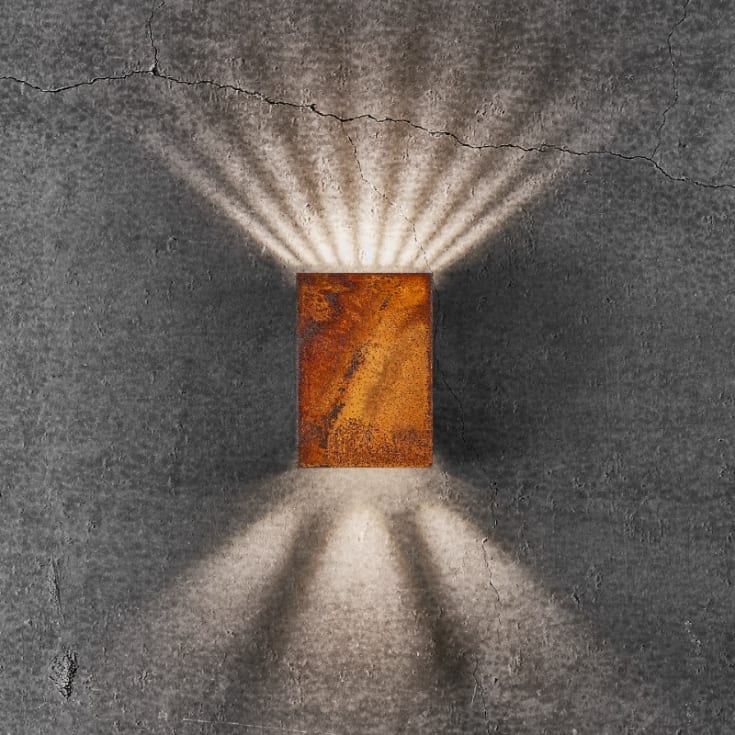 Nordlux Fold 10 utelys vegg, corten