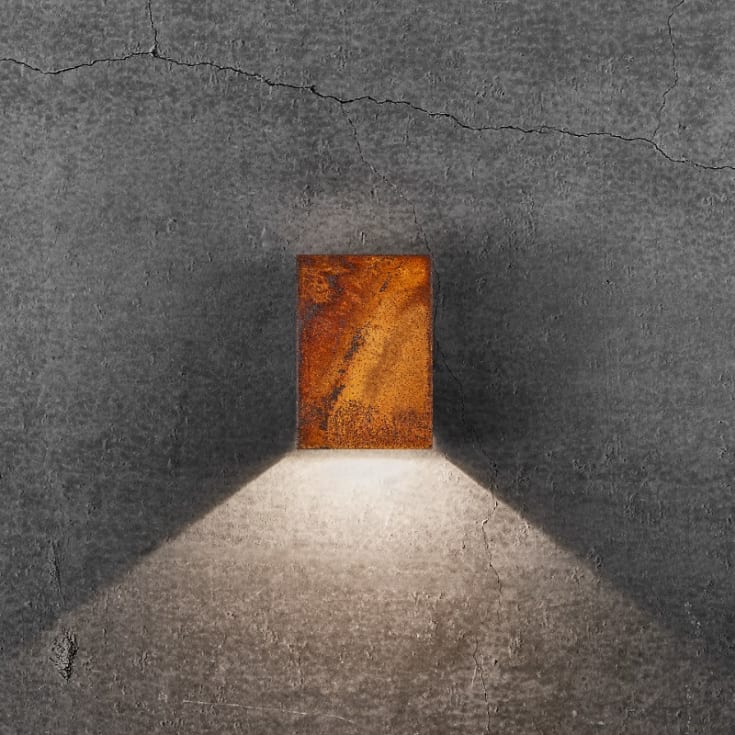 Nordlux Fold 10 utelys vegg, corten