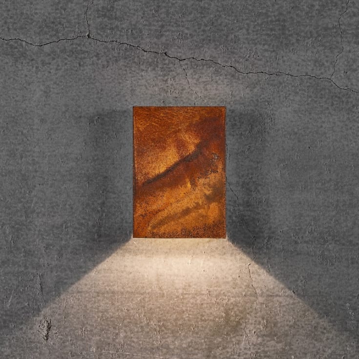 Nordlux Fold 15 udendørs væglampe, corten