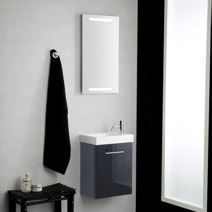 Dansani Level speil med lys, dimbart, 40x80 cm