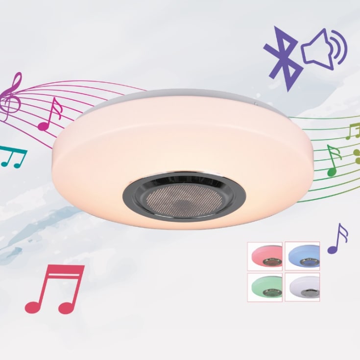 Trio Lighting Maia taklampe med högtalare