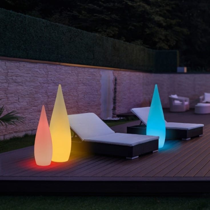 Trio Lighting Palmas udendørs gulvlampe, 80 cm