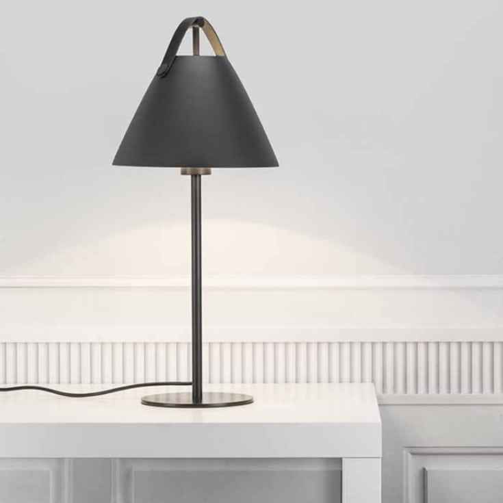 Dftp Strap bordslampa, svart