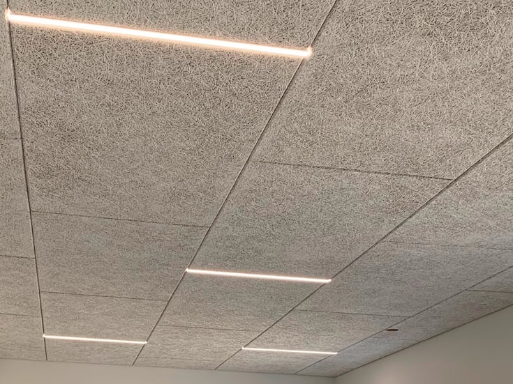 Green-ID LED Troldtekt CCT Ljusskena 120 cm, infälld med 10M kabel