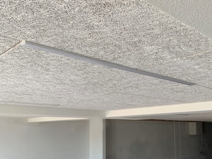Green-ID LED Troldtekt Ljusskena 60 cm, infälld, 3000K