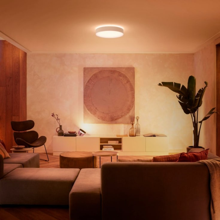 Philips Hue Enrave plafond, hvid, Ø42 cm