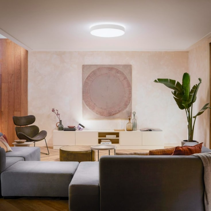 Philips Hue Enrave plafond, vit, Ø55 cm