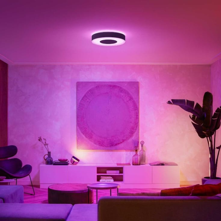 Philips Hue Infuse plafond, sort, Ø42 cm
