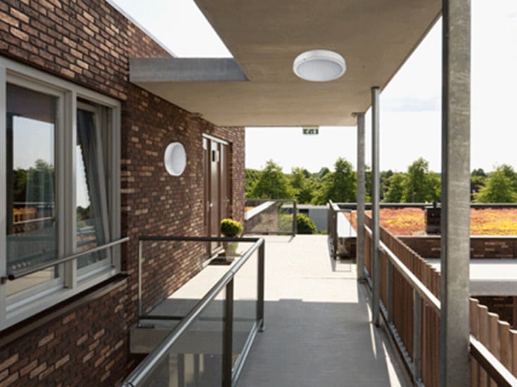 Green:ID Venus udendørs plafond, sort
