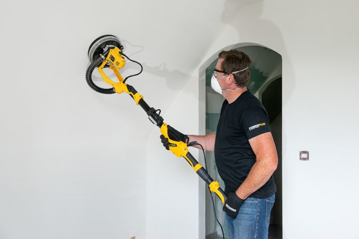 PowerPlus girafsliber med led lysskive, Ø215 mm