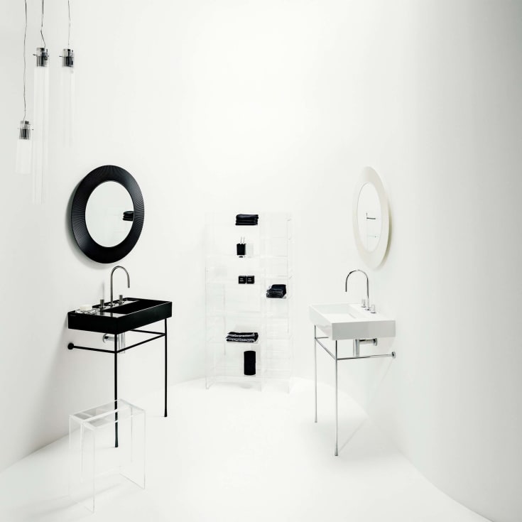 Kartell Laufen servant, 60x46 cm, høyre, sort