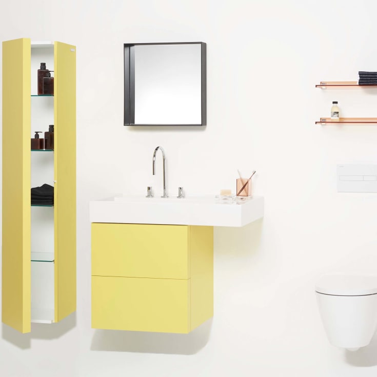 Kartell Laufen servant, 90x46 cm, venstre, hvit