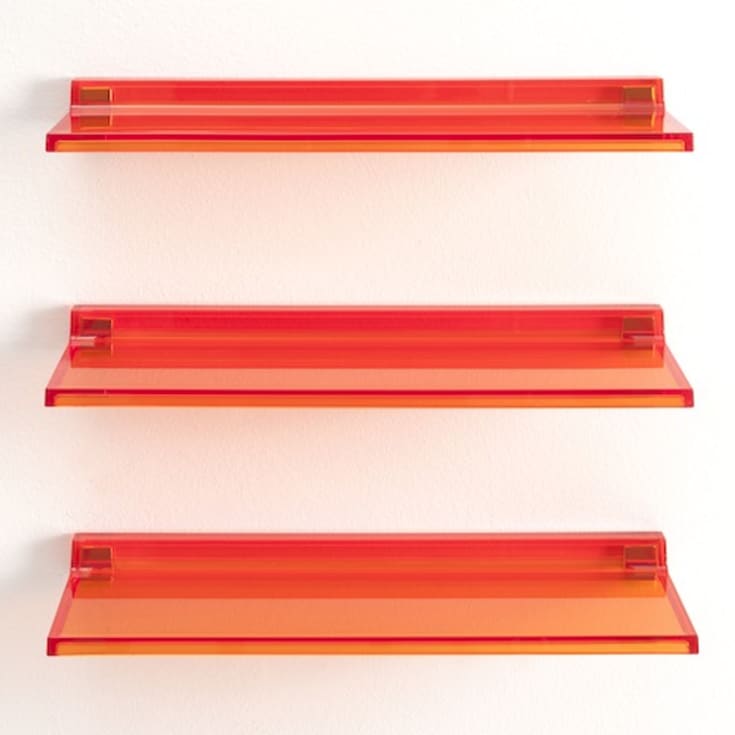 Kartell Laufen Shelfish hylla, 45x11,5 cm, orange