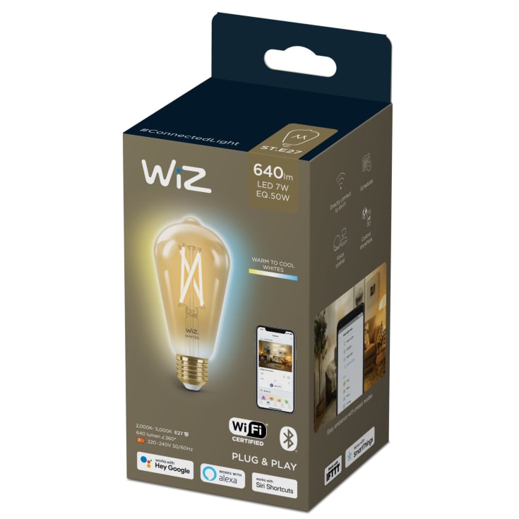 6 st Wiz E27 rörlampa, justerbar vit