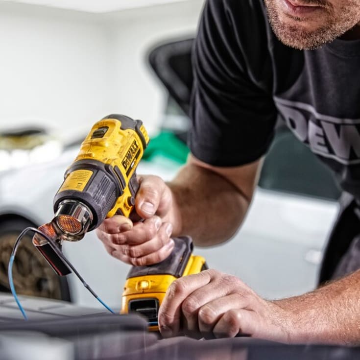 DeWalt 18V XR DCE530N-XJ varmluftspistol, 260 °C/468 °C, uten batteri