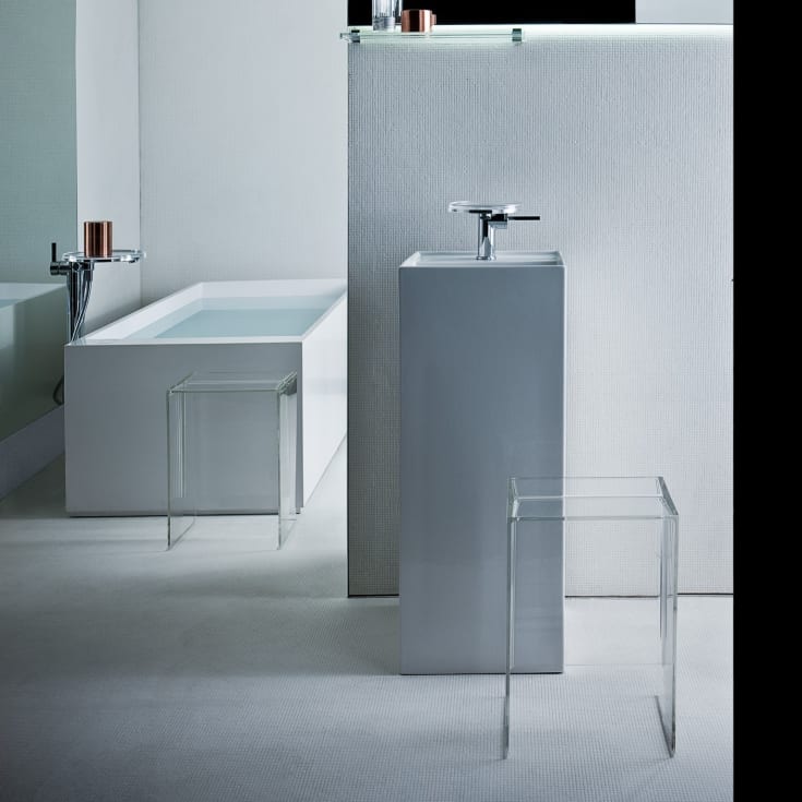 Kartell Laufen servant, 37,5x43,5 cm, hvit