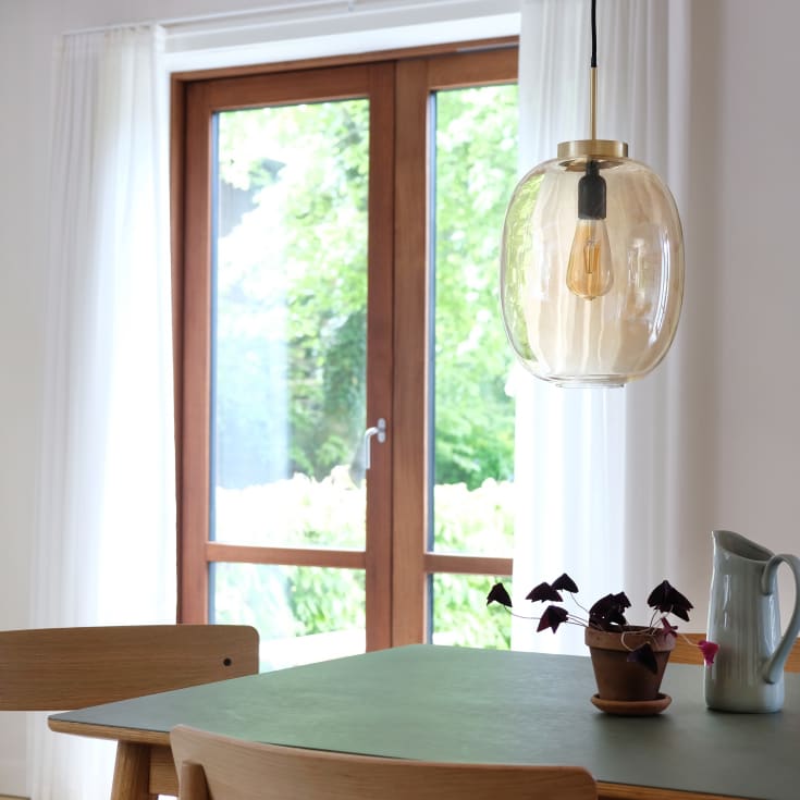 Dyberg Larsen DL39 pendellampe, ravfarget