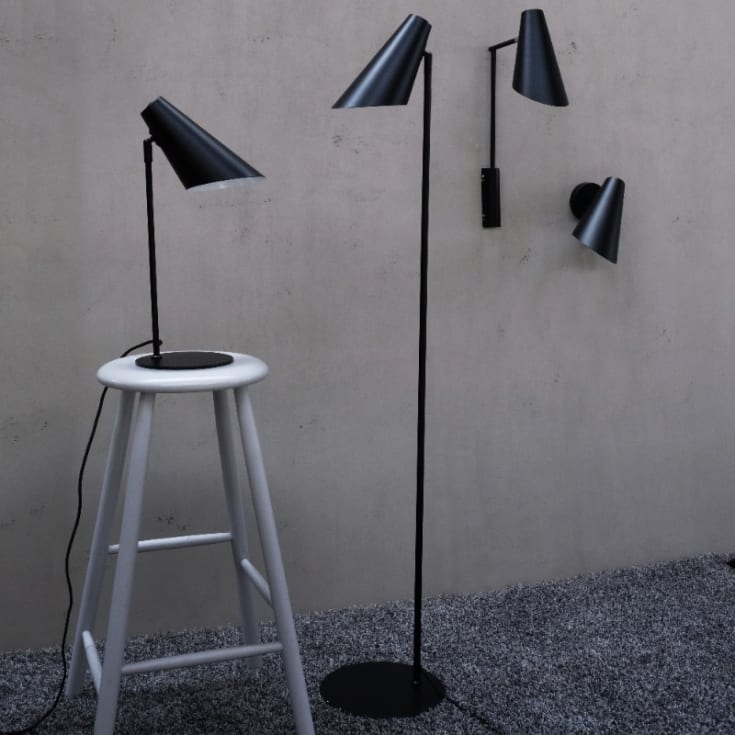 Dyberg Larsen Cale vägglampa, svart