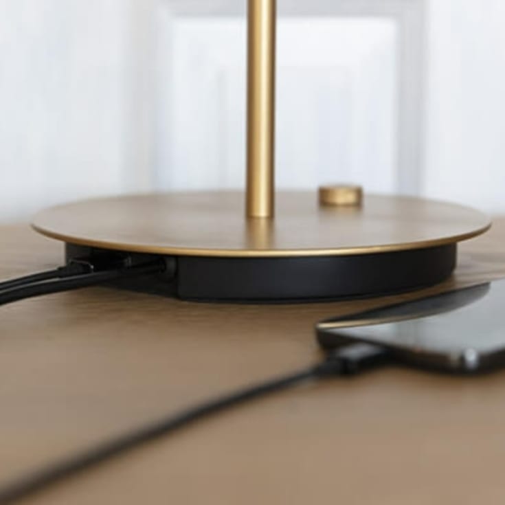 Umage Asteria bordlampe med USB, grå
