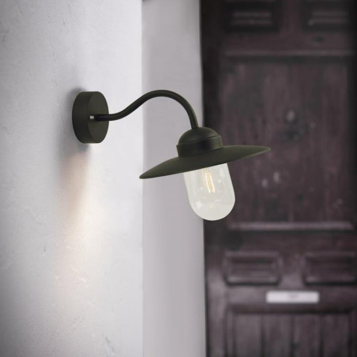 Nordlux Luxembourg vägglampa utomhus, svart