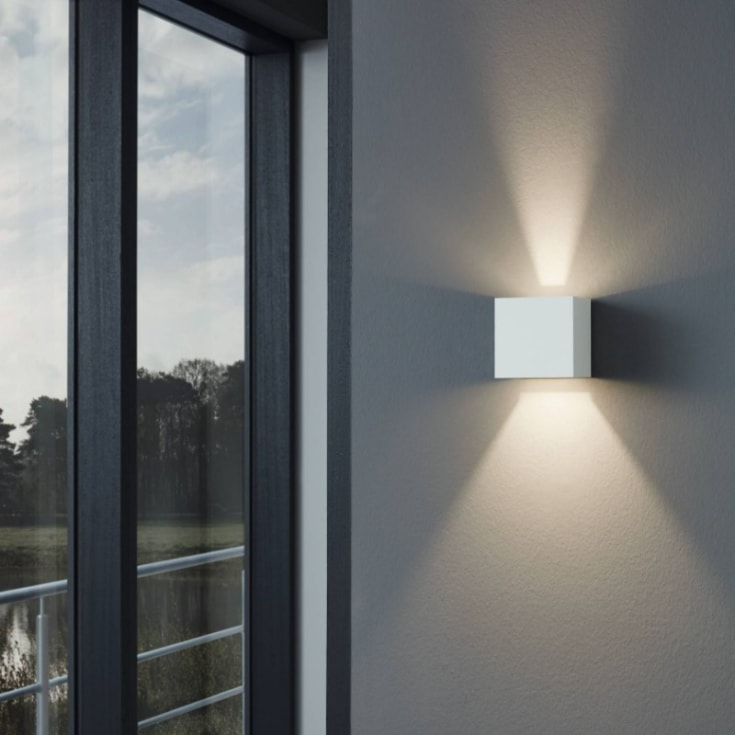 Eglo Calpino vägglampa utomhus, vit
