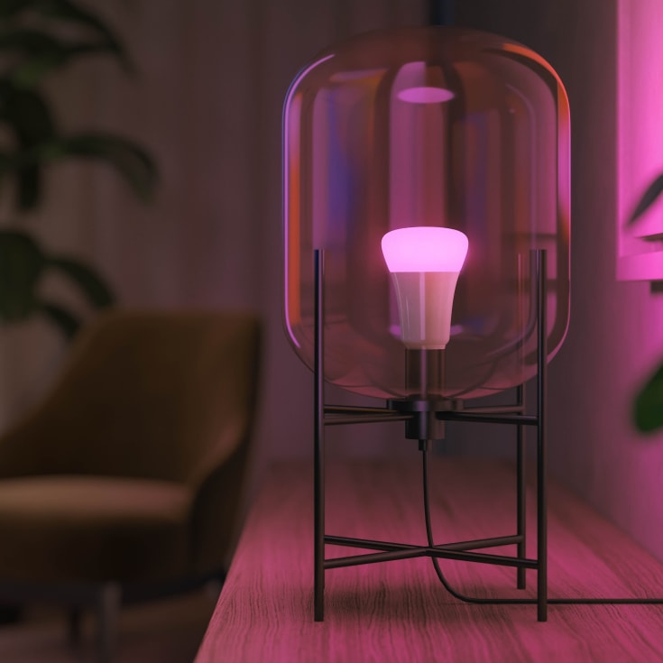 Philips Hue White Color Ambiance E27 standardpære, 2000K-6500K, 6,5W, 2-pak