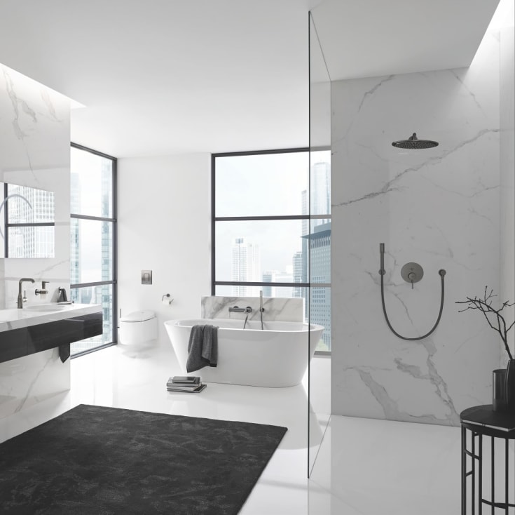 Grohe Sena Stick hånddusj, brushed hard graphite