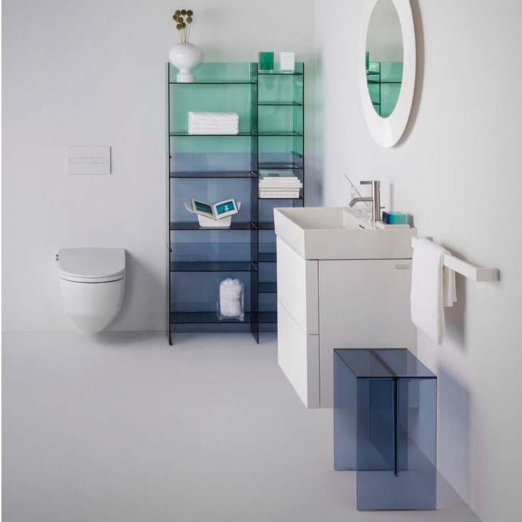 Kartell Laufen Max Beam skammel, blå
