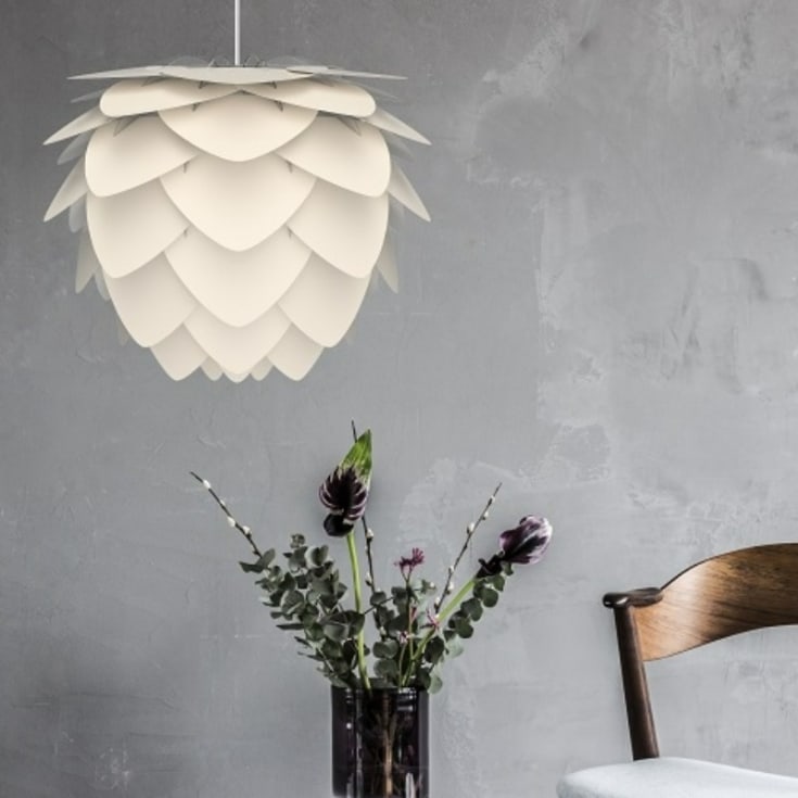 Umage Aluvia lampeskærm, hvid, Ø40 cm
