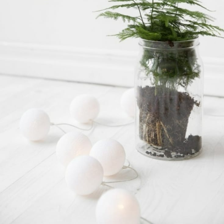 Iris Lights Pure White lyslenke, 35 kuler