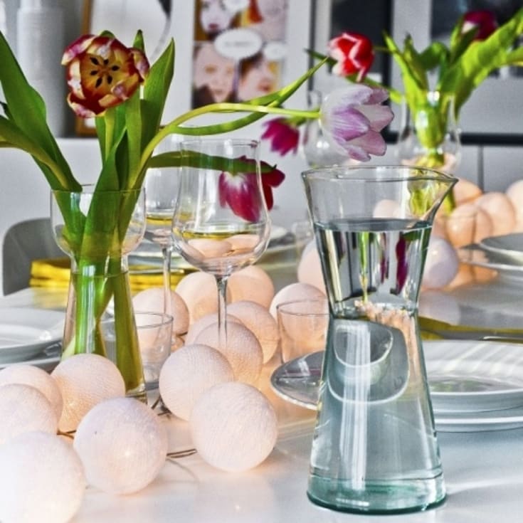 Iris Lights Pure White lyskæde, 35 kugler