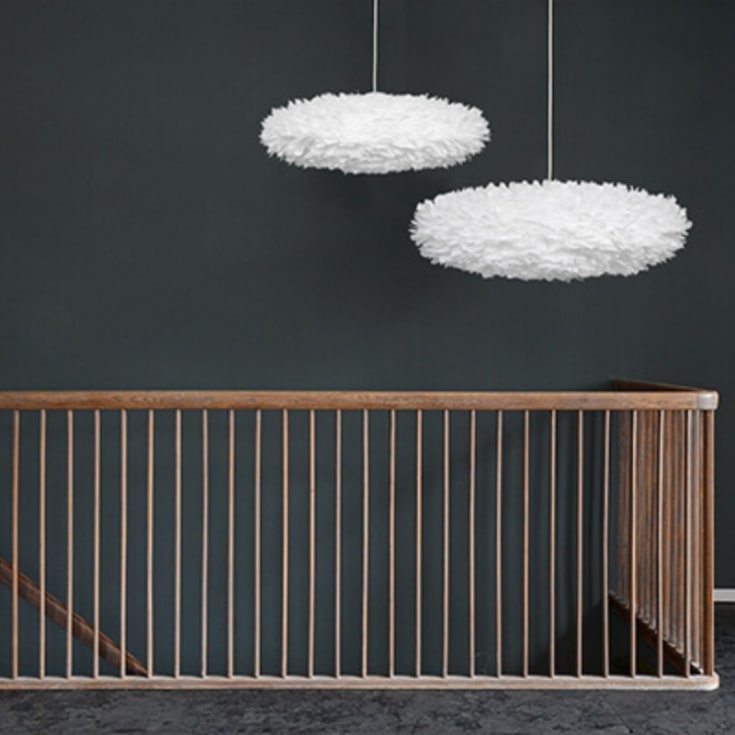 Umage Eos Esther fjäderlampa, vit, Ø60 cm