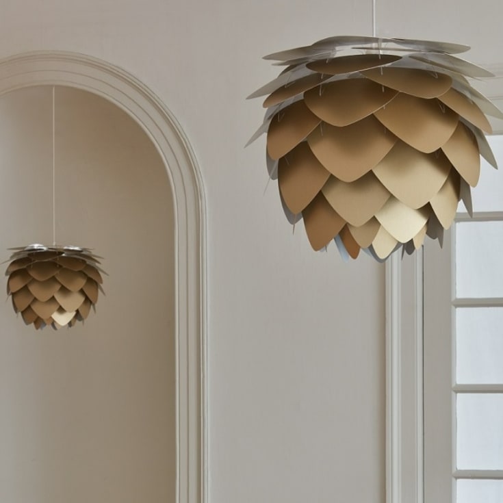 Umage Aluvia lampskärm, mässing, Ø40 cm
