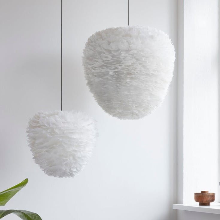 Umage Eos Evia fjerlampeskærm, hvid, Ø55 cm
