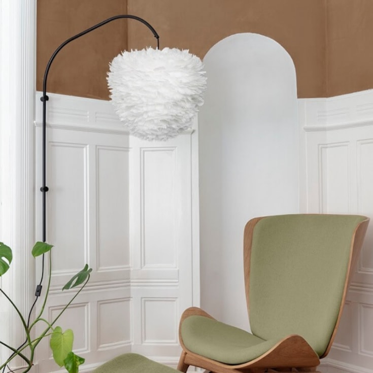 Umage Eos Evia fjerlampeskærm, hvid, Ø55 cm