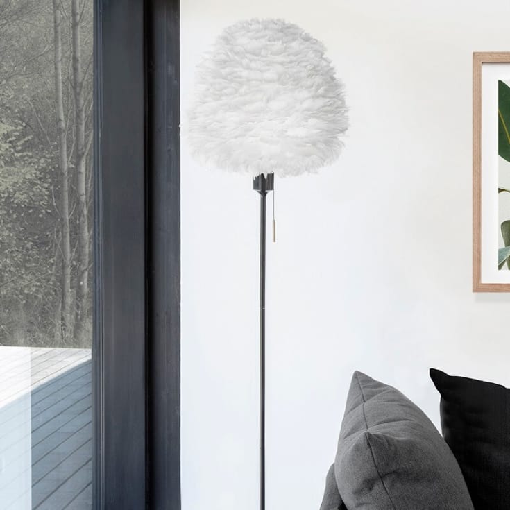 Umage Eos Evia fjerlampeskærm, hvid, Ø55 cm