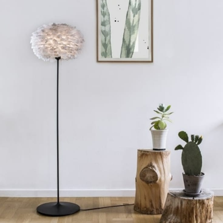 Umage Santé Eos fjäder golvlampa, brun