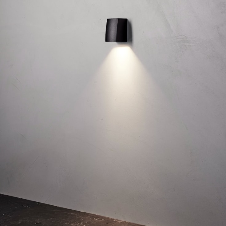 Nielsen Light Ask utendørs vegglampe, sort