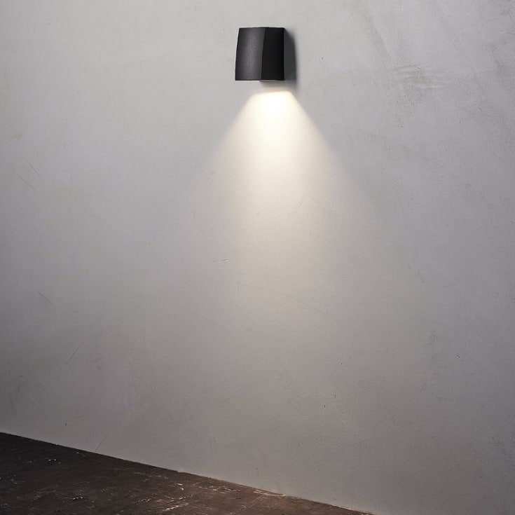 Nielsen Light Ask utelys vegg, antrasitt