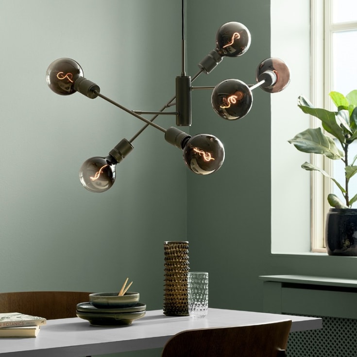 Halo Design Atom 6-lite ljuskrona, E27